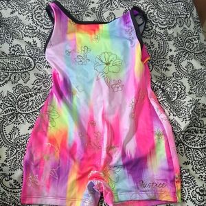 Justice Multicolor Floral Swimsuit
